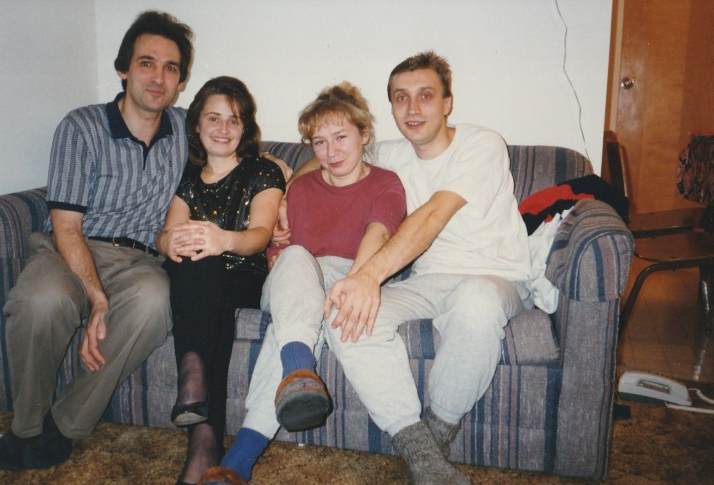 С семьей Зайцевых в нашей первой студенческой квартире
