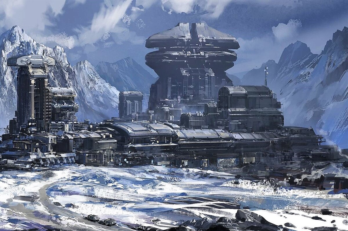 Sci Fi база в Minecraft
