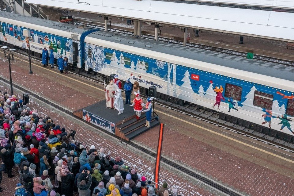     Поезд Деда Мороза впервые остановится в Оренбургской области. Фото: poezddedamoroza.ru