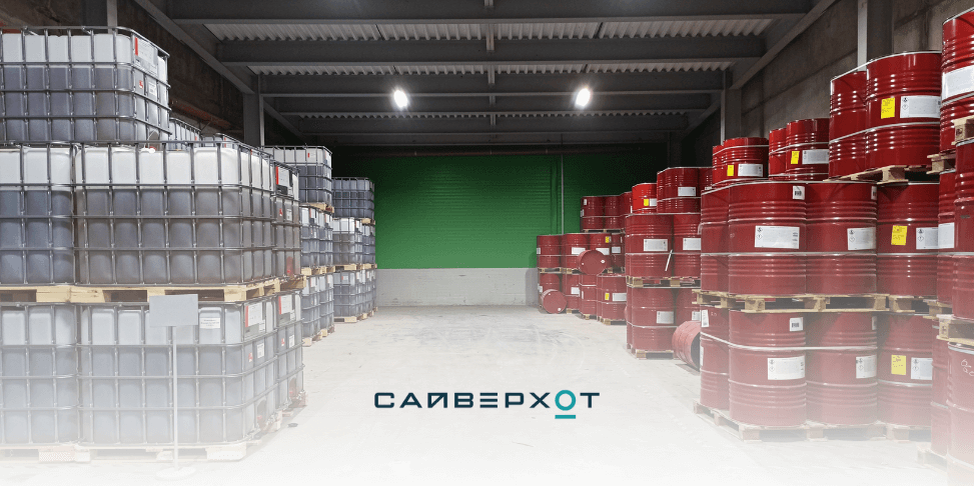 Компоненты А и Б, необходимые для получения ППУ. Компонент А — полиол, компонент Б — изоцианат