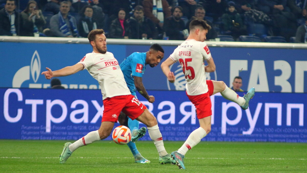    Футболисты "Спартака" сыграли яркий матч с "Зенитом" в Кубке России по футболу. Фото: GLOBAL LOOK PRESS