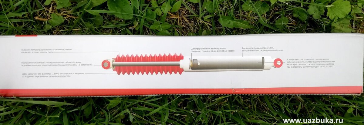 Особенности конструкции амортизатора redBTR