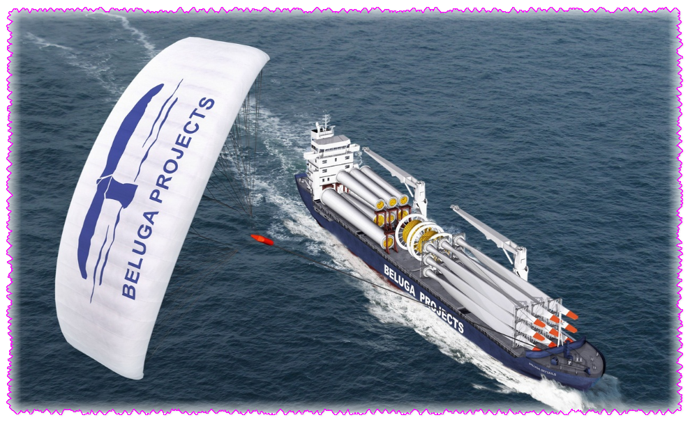 SkySails GmbH & Co. Первое в мире грузовое судно с тягой в виде воздушного змея.