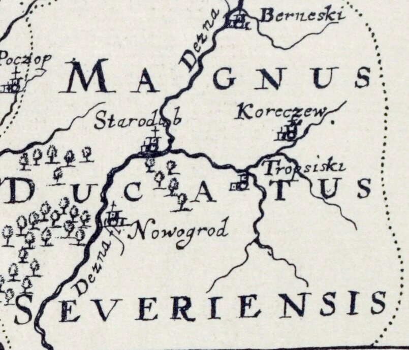 карта Гийома де Боплана 1651 год
