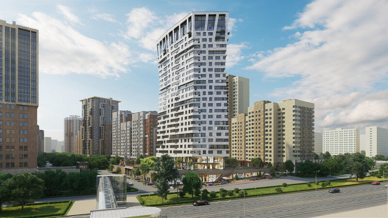 Рендер ЖК Призма, призма.москва