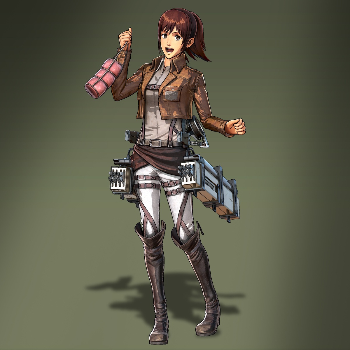 Пример персонажа: Саша Блауз из аниме "атака титанов" 