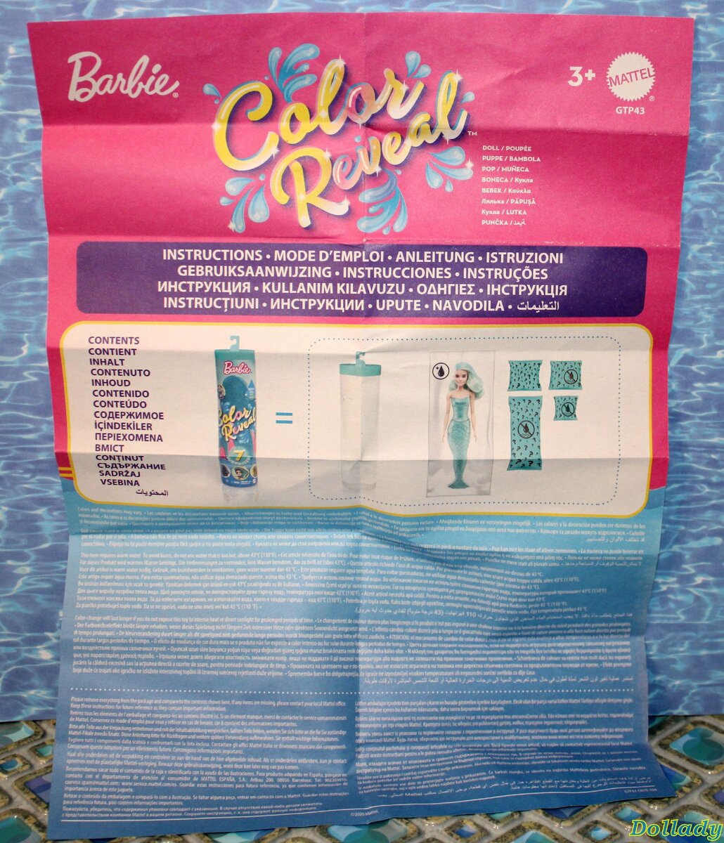 Barbie color reveal instructions sale