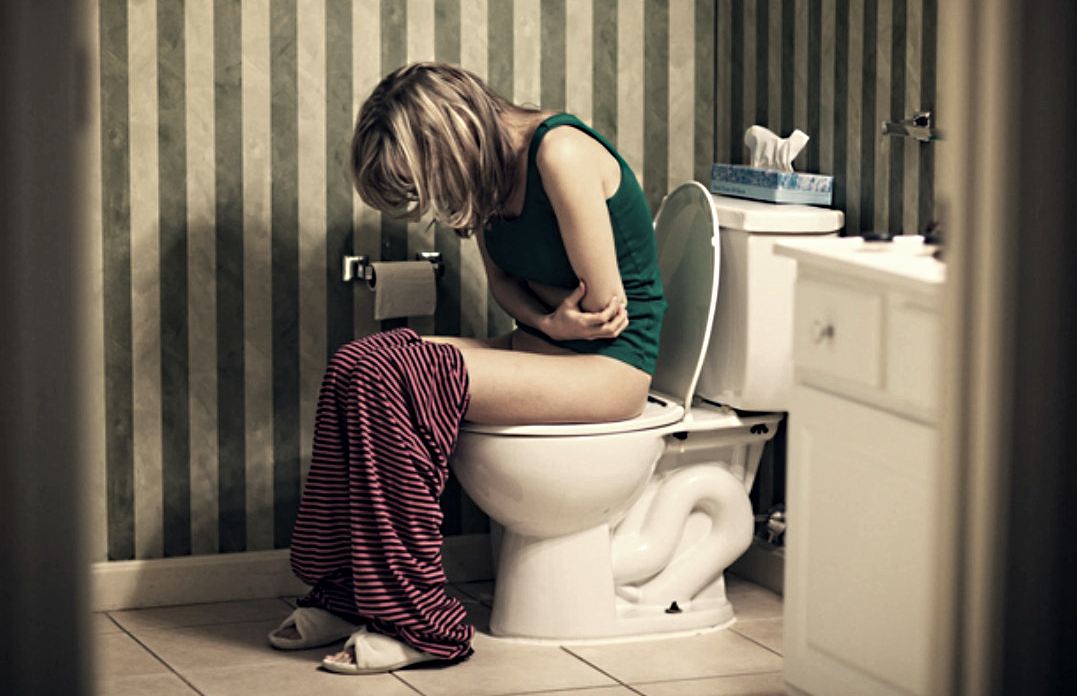 Teen Girl On Toilet