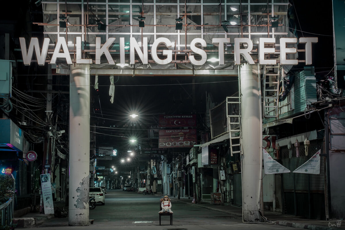 Walking Street, Pattaya, Thailand, январь 2021