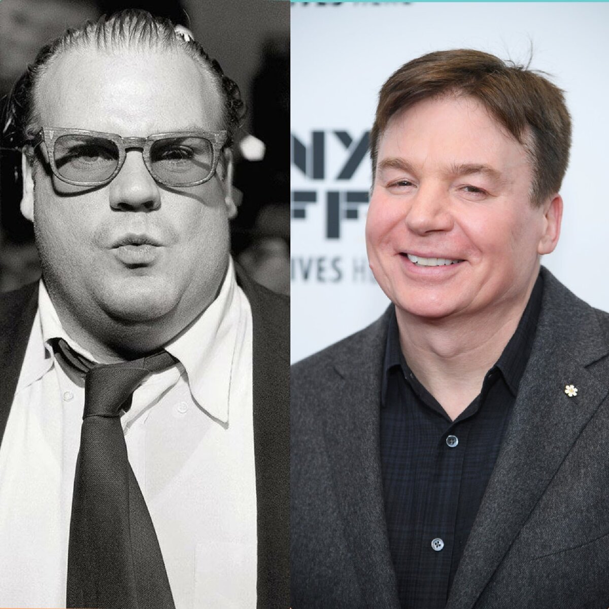 Крис Фарли - первый претендент на роль Шрека и Майк Майерс, озвучивший Шрека на английском языке