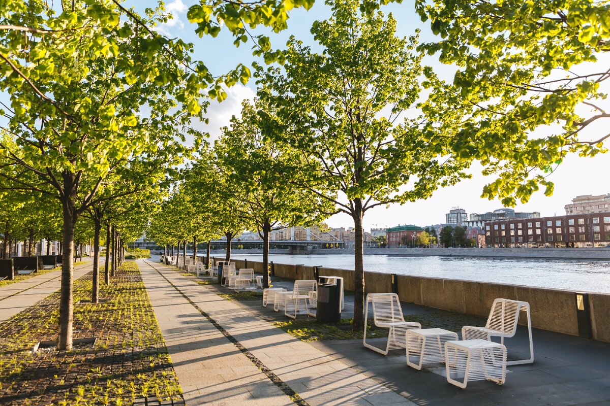 Крымская набережная (Якиманка, ЦАО), фото: пресс-служба Парка им. Горького 