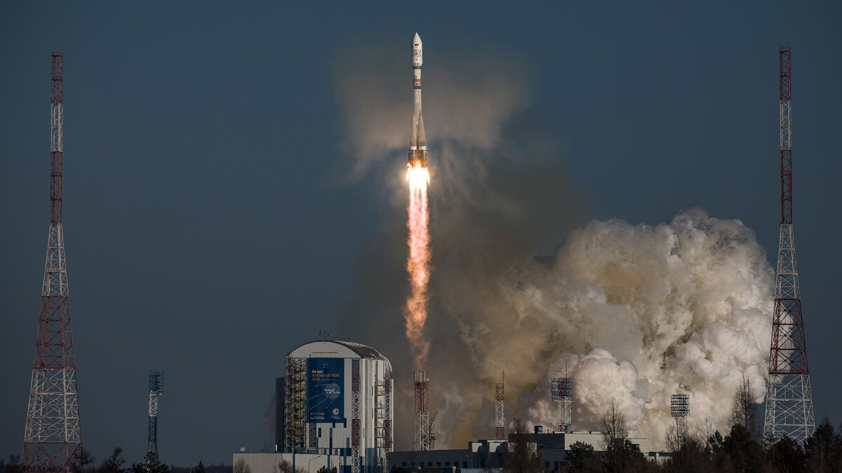 Запуск ракеты "Союз" с космодрома Восточный. Взято из Яндекс-картинок