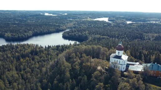 Вознесенская церковь-маяк на Секирной горе на Соловках.