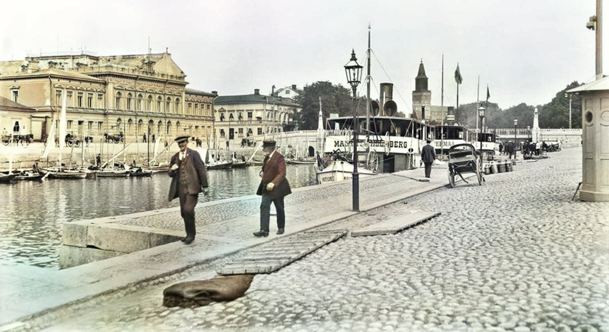 На одной из набережных Або. 1913 год