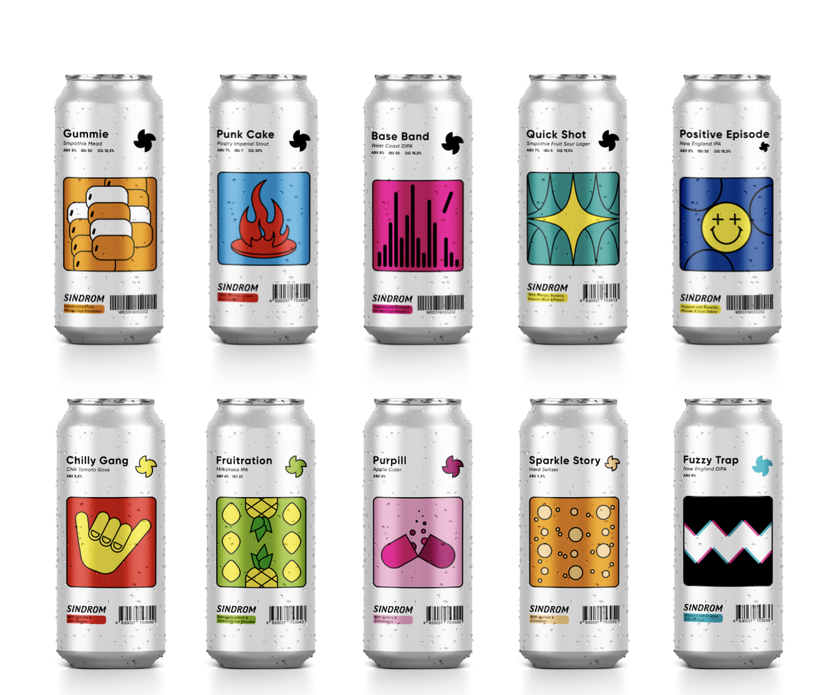 Регулярная линейка сортов пивоварни SINDROM