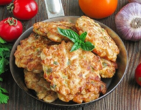 Котлеты Рубленые из куриной Грудки с майонезом и сыром