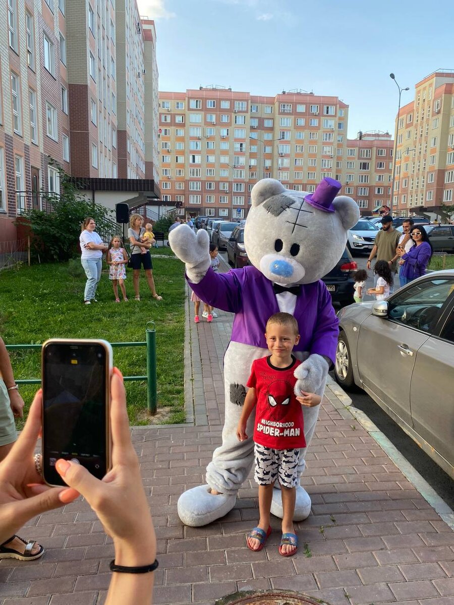 Ростовая кукла мишка Тедди мальчик