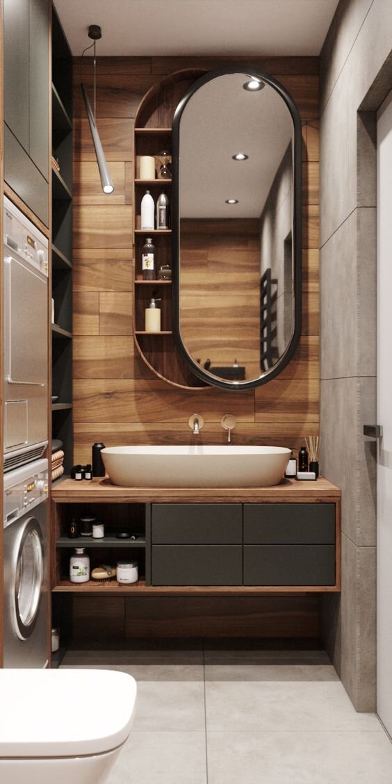 Дизайн ванной комнаты в современном стиле: 50 примеров