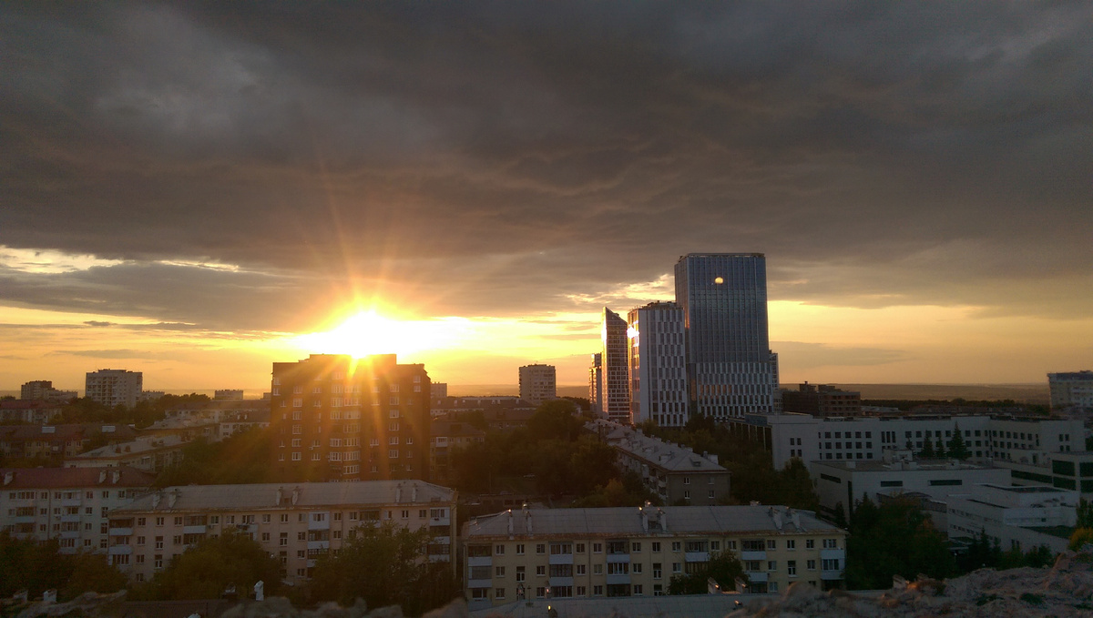 Город Уфа. Улица Проспект Октября.