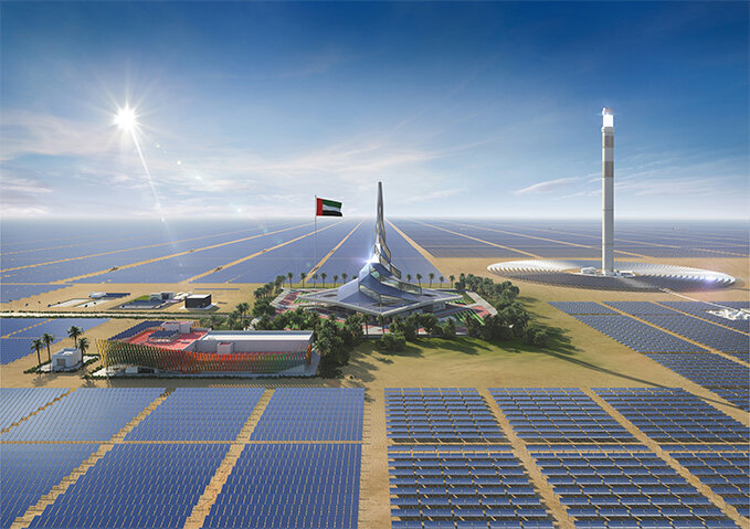 © Dubai Electricity & Water Authority (PJSC) / dewa.gov.ae (Mohammed Bin Rashid Al Maktoum Solar Park, визуализация)