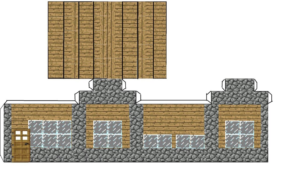 Постройка Дом из Кирпича в Minecraft