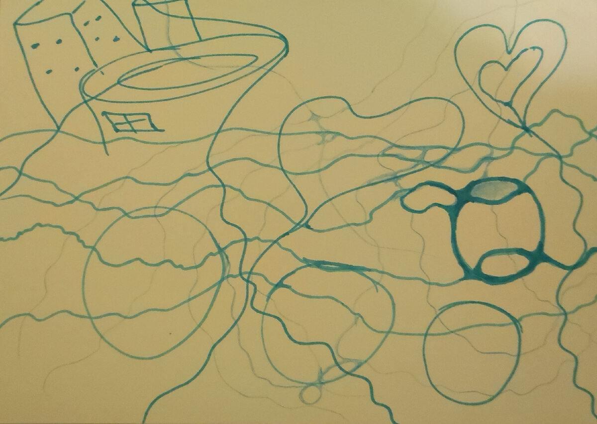 Нейрографика автора. Первый взгляд на гороскоп 