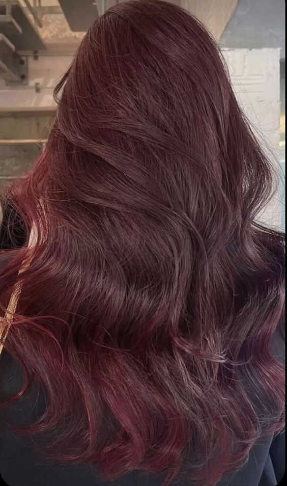 Окрашивание волос зимняя вишня (96 фото)