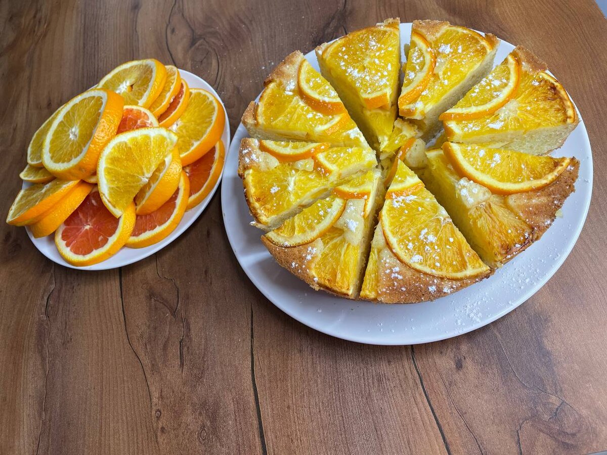 Видеорецепт: перевернутый апельсиновый пирог