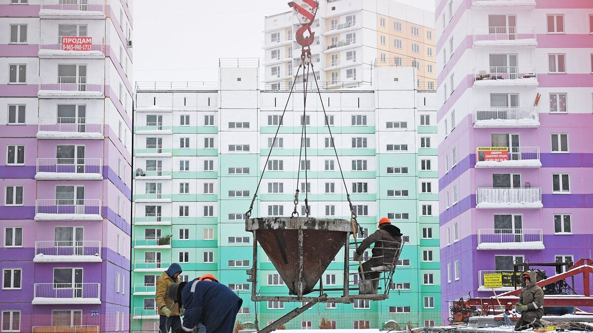    Жилой комплекс "Просторный" в Новосибирске© РИА Новости . Александр Кряжев