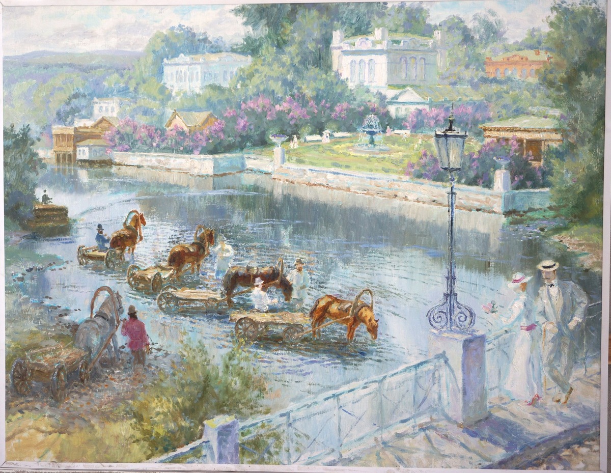 1 Виктор Добровольский Царский мост 70х90 хм 2018 г 100 000