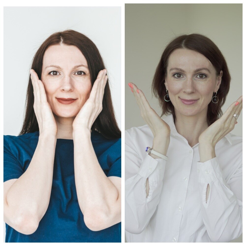гимнастика для лица. Изменения за год