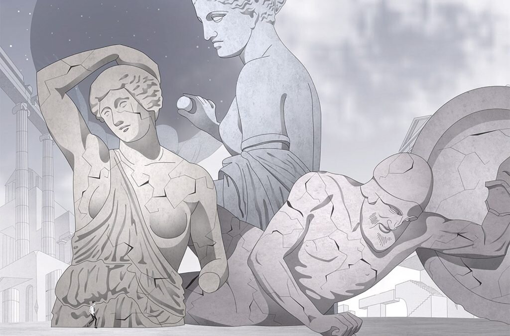 Даша Насонова. Adagia: Philosophy Combat, в разработке с 2016 года. Видеоигра, путешествие по миру, населённому знаменитыми философами прошлого
(c) Dasha Nasonova. Предоставлено разработчиком