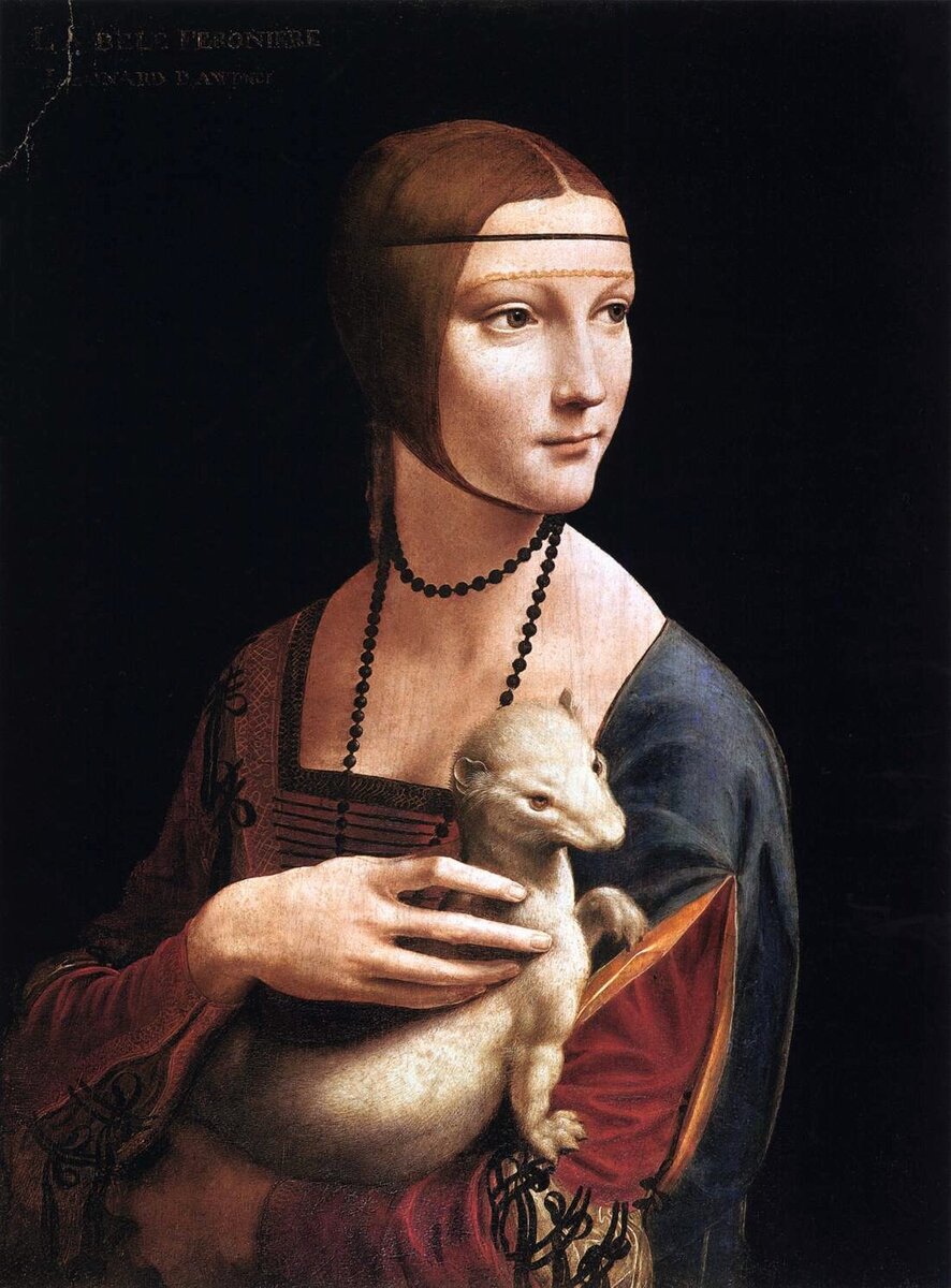 Леонардо да Винчи «Дама с горностаем» (1490)