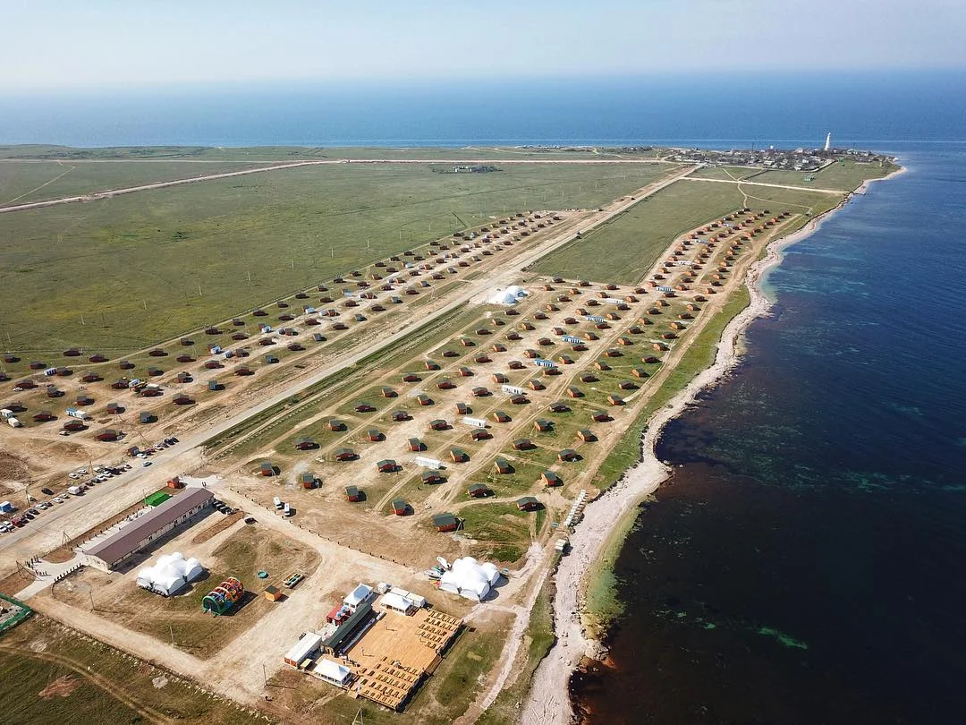 Крым мыс Тарханкут село Оленевка