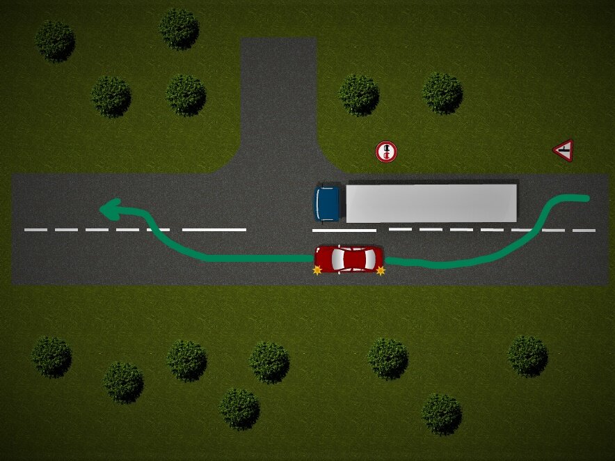 Обгон на перекрестке пдд