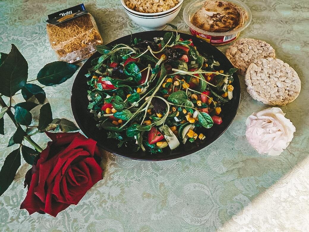 Салат со шпинатом