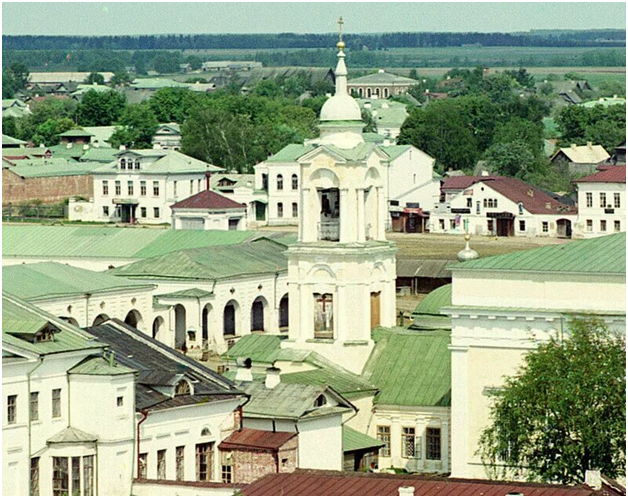 Фото 1910 года Прокудина-Горского. Это был первый фотограф, делавший цветные фотографии. От этих зданий камня на камне не осталось.