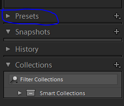 Вкладка Presets(пресеты)