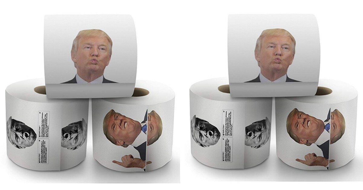 Туалетная бумага с Дональдом Трампом