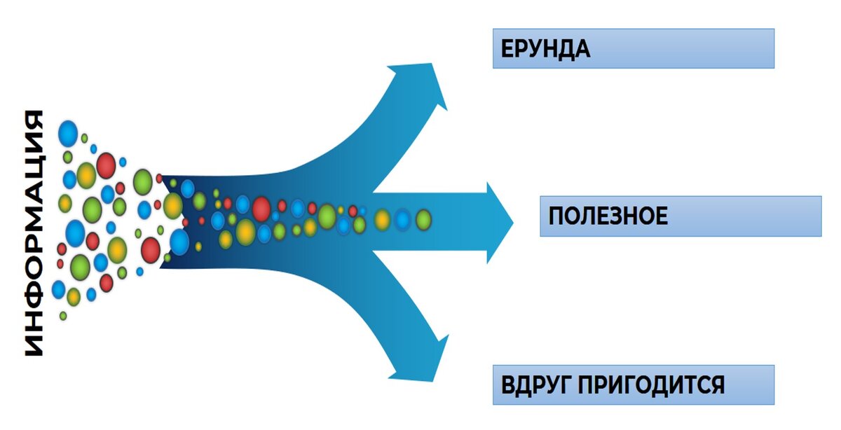 Мозг работает как фильтр