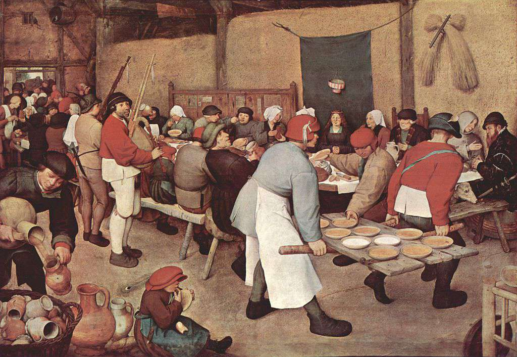 Крестьянская свадьба (1568). Взято с http://cvetamira.ru/breygel-piter-starshiy-muzhickiy-152530-1569-severnoe-vozrozhdenie