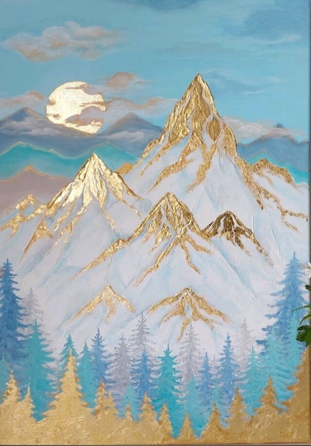 
Пример картины с поталью.