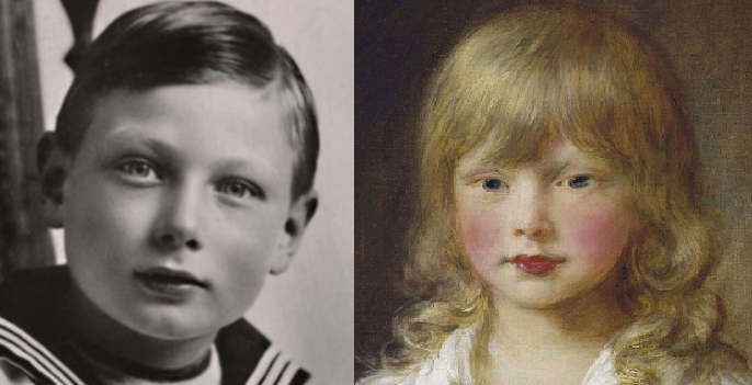 Принц Джонни Великобританский и принц Октавий кисти Гейнсборо.