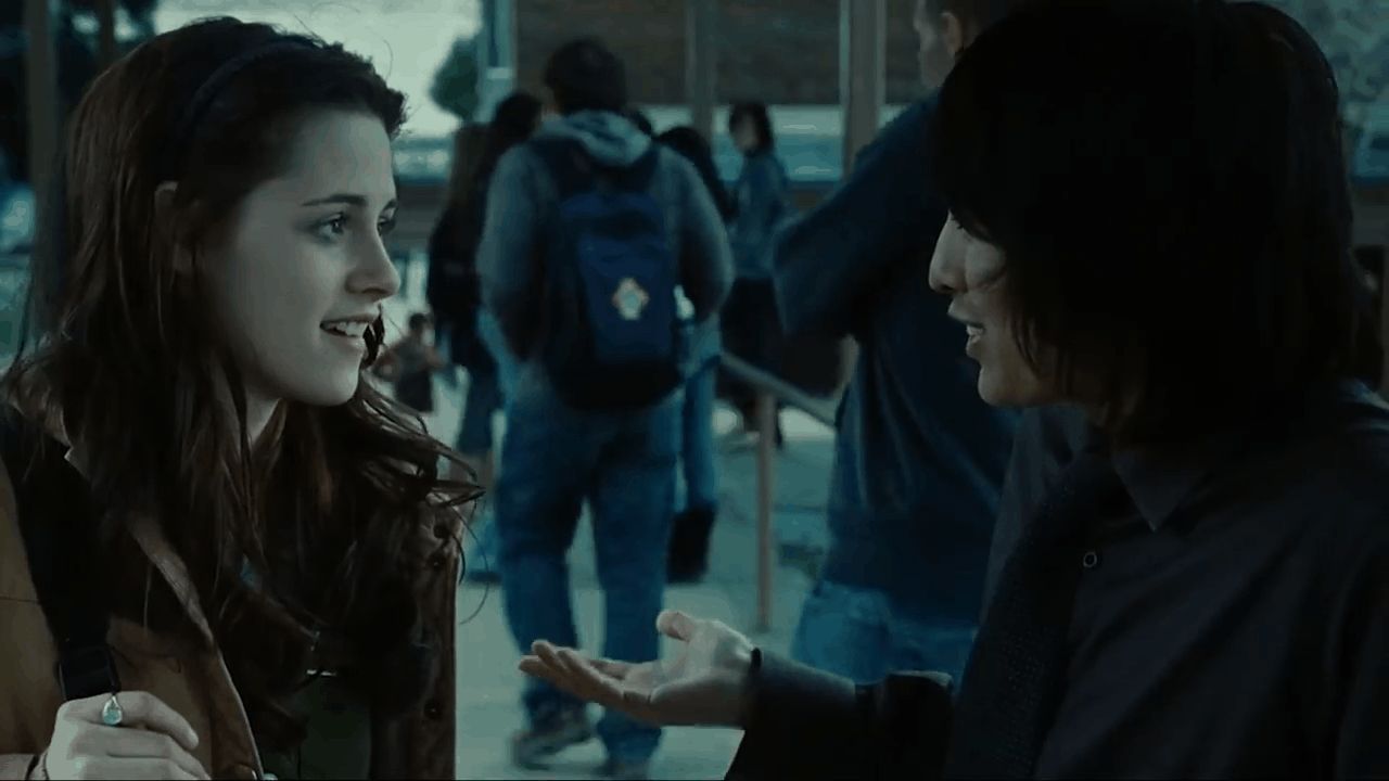 Кадр из саги "Сумерки" 