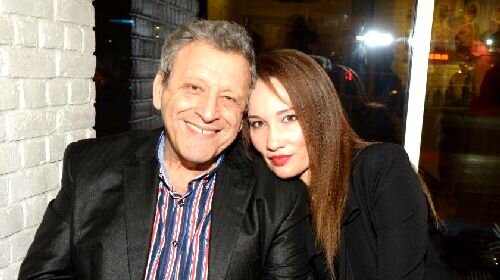 С женой Екатериной.