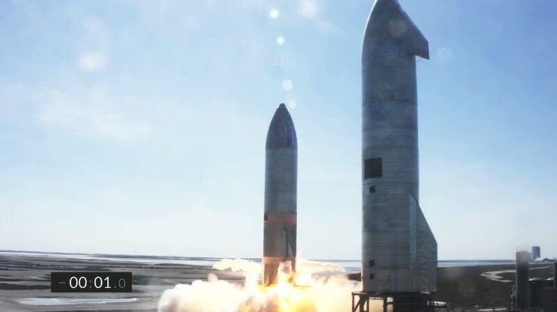 старт Starship SN9