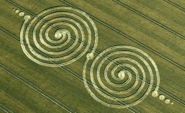 Круги на полях, изображающие природный закон цикличности. 