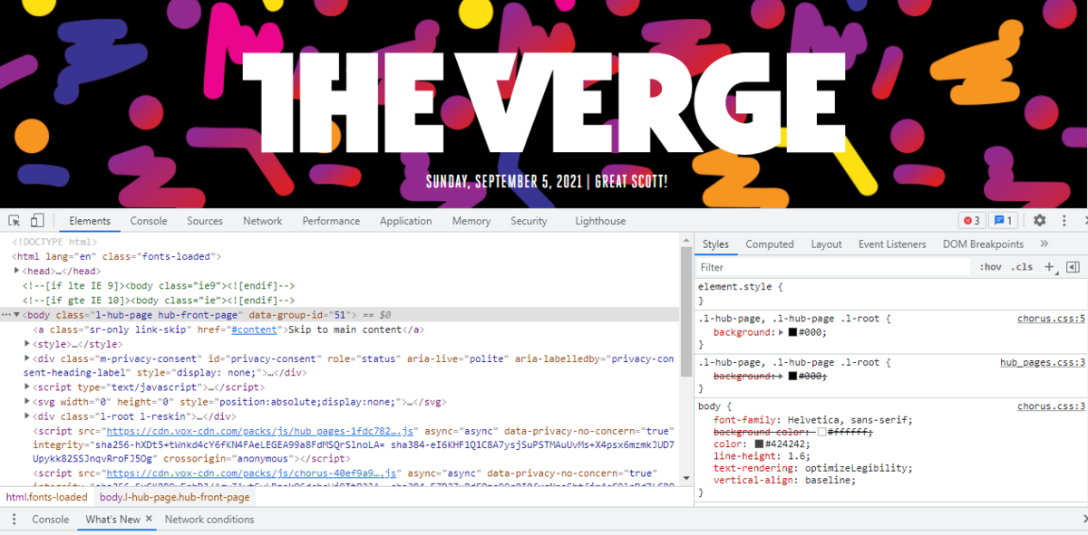просто откройте нужную страницу и нажмите F12