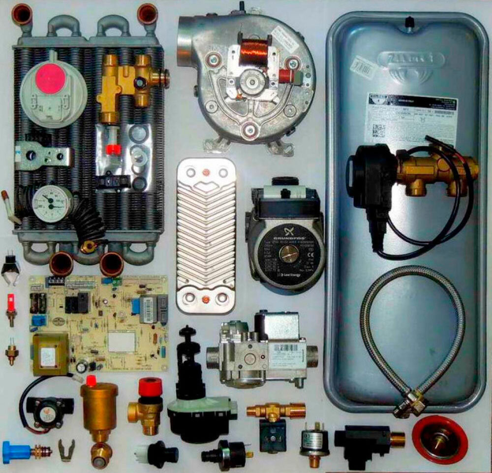 Если в котле огонь горит не так сильно, как должно быть по данным на приборной панели, то дело может быть в клапанах газа или диодном мосте. За их настройку отвечает электроника, потому если данные элементы неисправны, то лучше их полностью заменить.