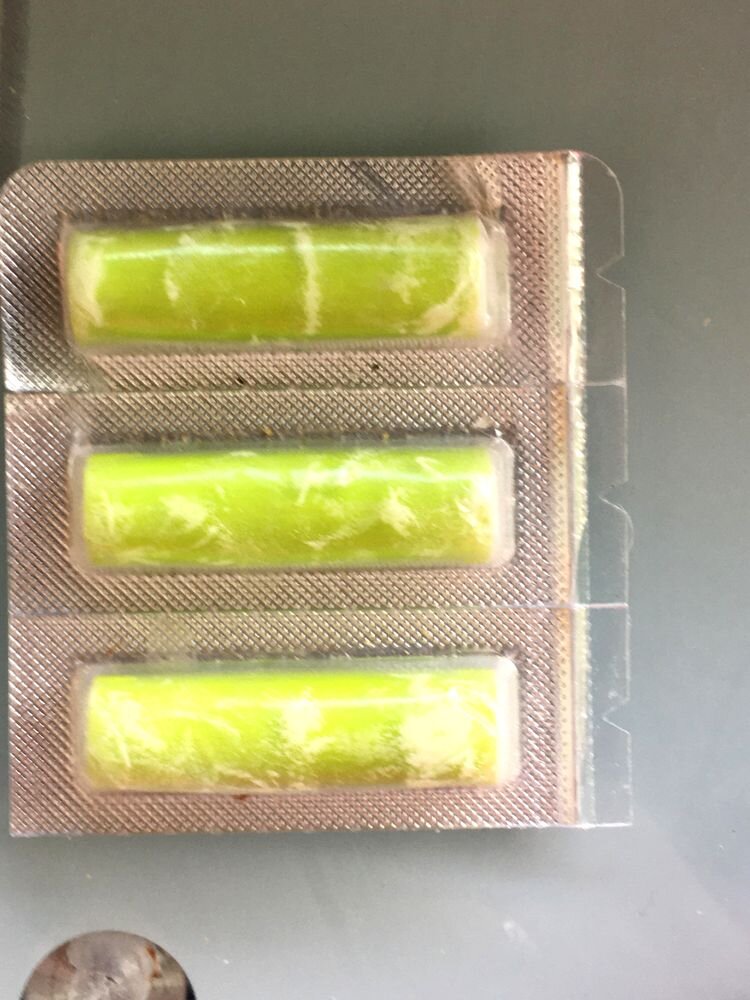 Источник: https://www.reddit.com/r/whatisthisthing/comments/pqngmk/little_soft_green_cylinders_that_smell_sort_of/
